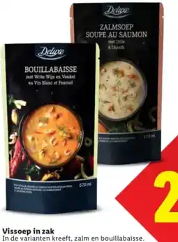 Lidl Vissoep in zak aanbieding