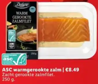 Lidl ASC warmgerookte zalm aanbieding