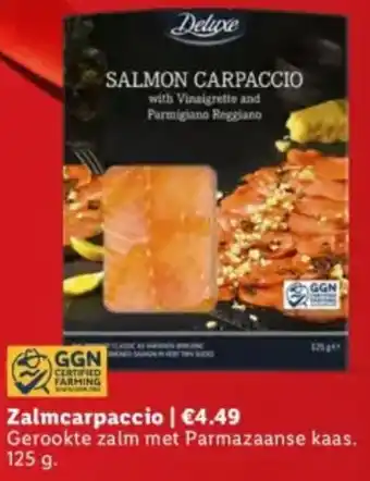 Lidl Zalmcarpaccio aanbieding