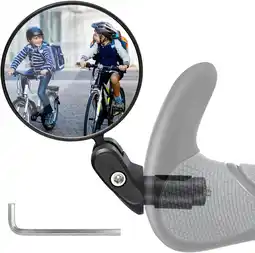 Amazon Vintoney Achteruitkijkspiegel voor fiets en e-bike, 1 stuk, universeel, verstelbaar, 360 graden aanbieding