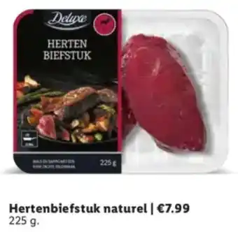 Lidl Hertenbiefstuk naturel aanbieding