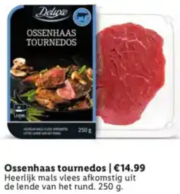 Lidl Ossenhaas tournedos aanbieding