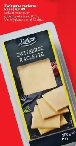 Lidl Zwitserse raclettekaas aanbieding