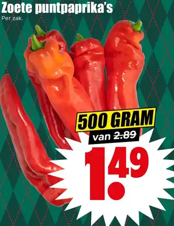 Dirk Zoete puntpaprika's aanbieding