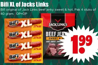 Dirk Bifi XL of Jacks Links aanbieding