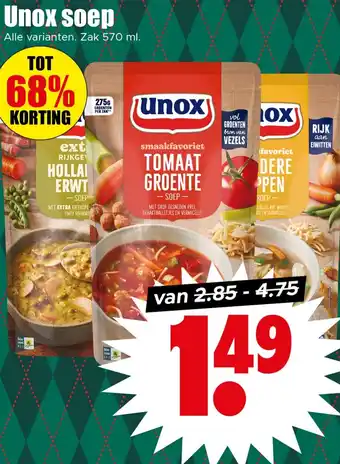 Dirk Unox soep aanbieding