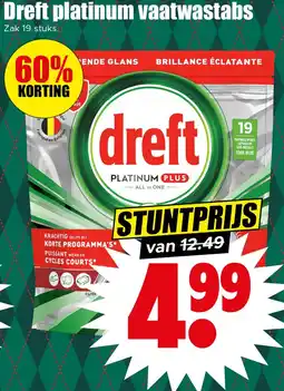 Dirk Dreft platinum vaatwastabs aanbieding