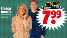 Dirk Fleece hoodie aanbieding