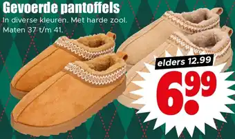 Dirk Gevoerde pantoffels aanbieding