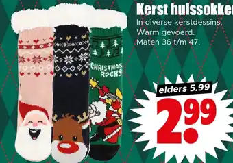 Dirk Kerst huissokken aanbieding