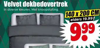 Dirk Velvet dekbedovertrek aanbieding