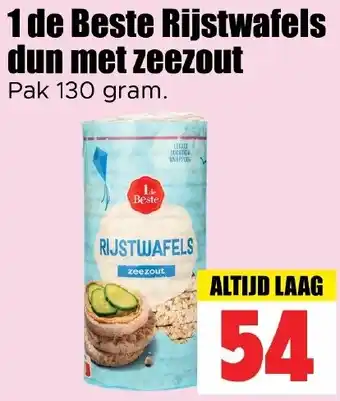 Dirk 1 de Beste Rijstwafels dun met zeezout aanbieding