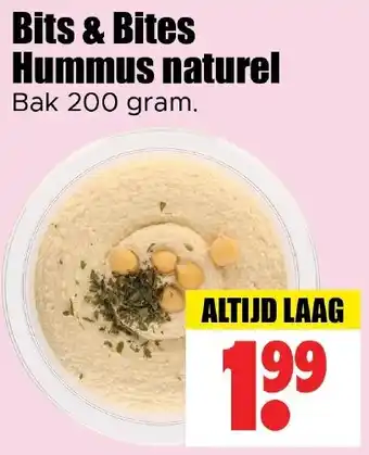 Dirk Bits & Bites Hummus naturel aanbieding