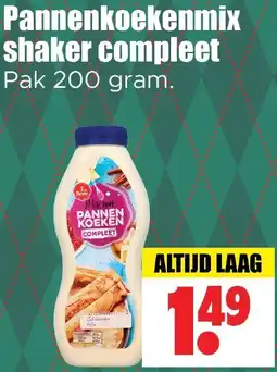 Dirk Pannenkoekenmix shaker compleet aanbieding