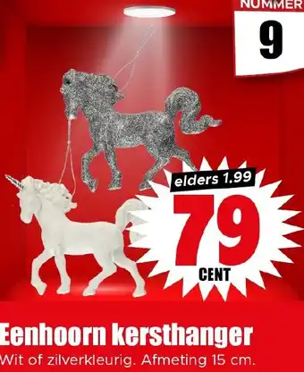 Dirk Eenhoorn kersthanger aanbieding