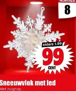 Dirk Sneeuwvlok met led aanbieding