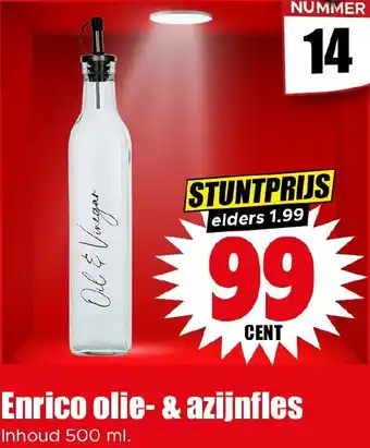 Dirk Enrico olie & azijnfles aanbieding