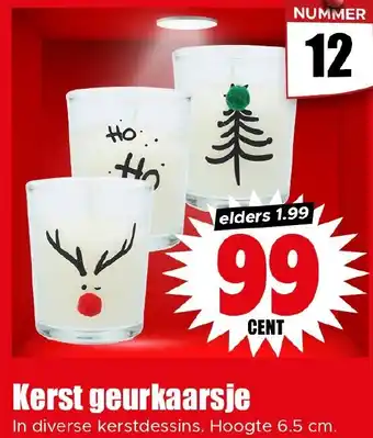 Dirk Kerst geurkaarsje aanbieding