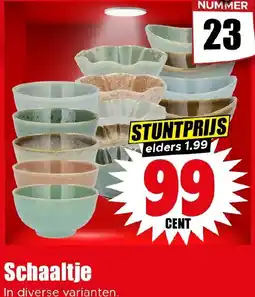 Dirk Schaaltje aanbieding
