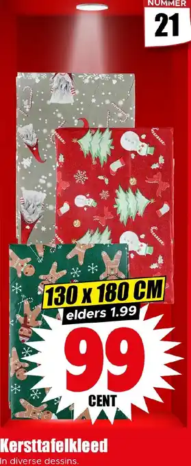 Dirk Kersttafelkleed aanbieding