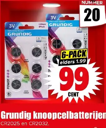 Dirk Grundig knoopcelbatterijen aanbieding