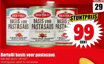 Dirk Bertolli basis voor pastasaus aanbieding