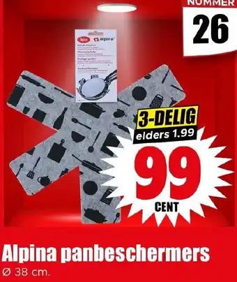 Dirk Alpina panbeschermers aanbieding