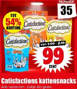 Dirk Catisfactions kattensnacks aanbieding