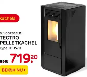 Praxis Tectro pelletkachel TBH 570 aanbieding