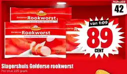 Dirk Slagershuis Gelderse rookworst aanbieding
