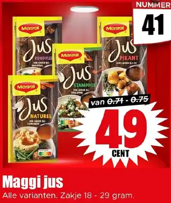 Dirk Maggi jus aanbieding