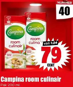 Dirk Campina room culinair aanbieding