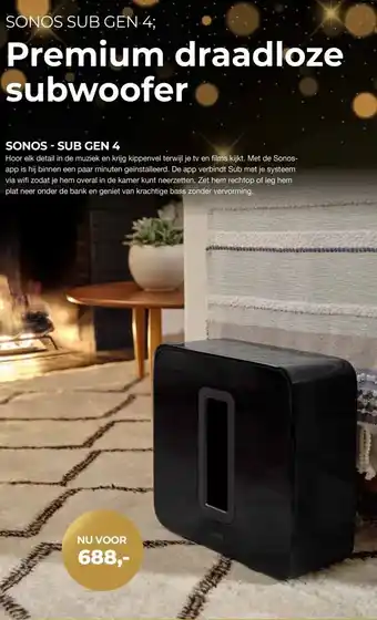 EP Beerepoot SONOS - SUB GEN 4 aanbieding