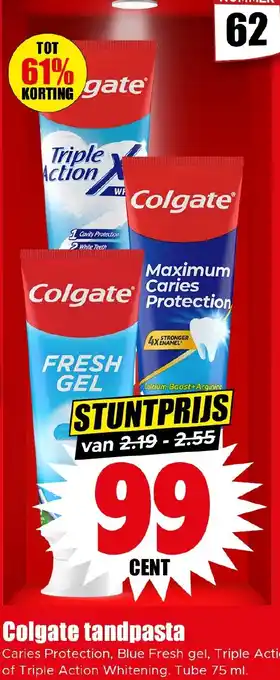 Dirk Colgate tandpasta aanbieding