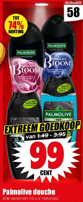 Dirk Palmolive douche aanbieding