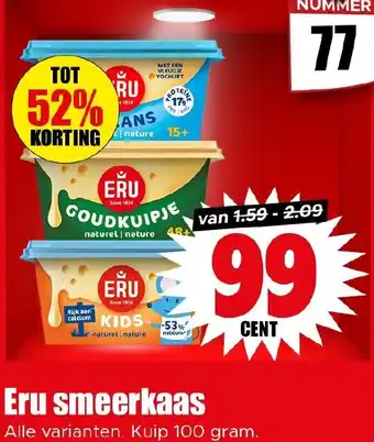 Dirk Eru smeerkaas aanbieding