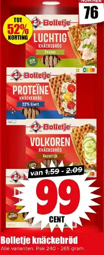 Dirk Bolletje knäckebröd aanbieding