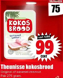 Dirk Theunisse kokosbrood aanbieding