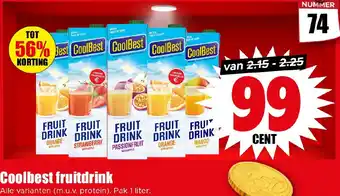 Dirk Coolbest fruitdrink aanbieding