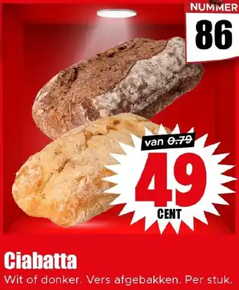Dirk Ciabatta aanbieding