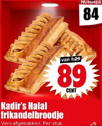 Dirk Kadir's Halal frikandelbroodje aanbieding