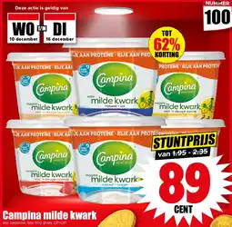 Dirk Campina milde kwark aanbieding
