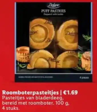 Lidl Roomboterpasteitjes aanbieding