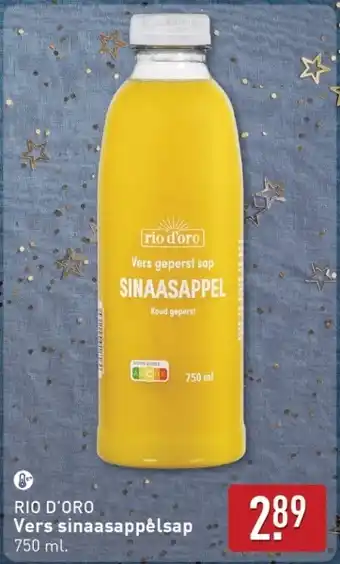 ALDI Rio d'oro Vers sinaasappelsap aanbieding