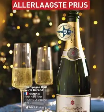 ALDI Champagne Brut Veuve Durand aanbieding