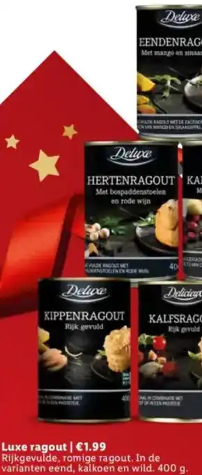 Lidl Luxe ragout aanbieding