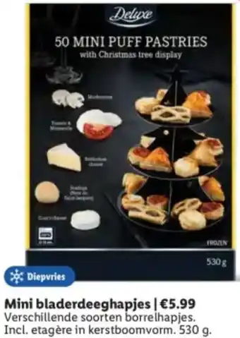 Lidl Mini bladerdeeghapjes aanbieding