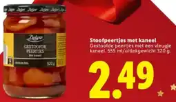 Lidl Stoofpeertjes met kaneel aanbieding