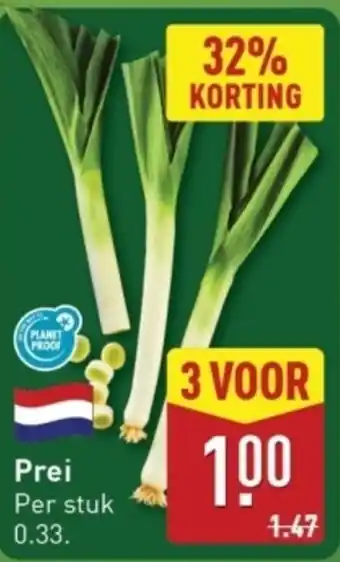 ALDI Prei aanbieding