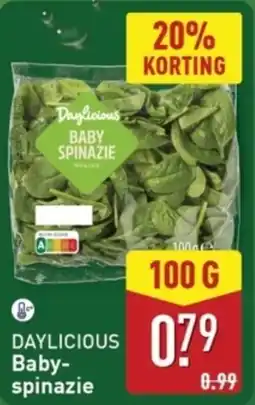 ALDI Daylicious Babyspinazie aanbieding